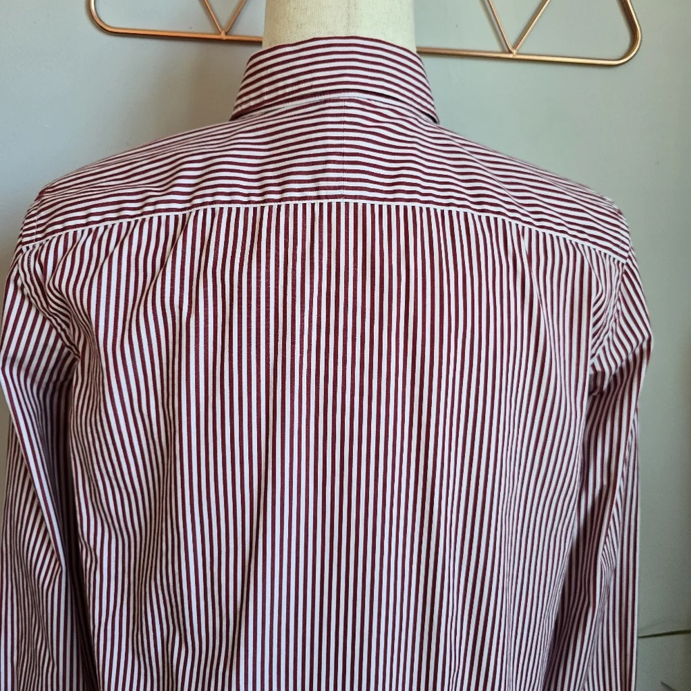 Ralph Lauren, LRL Relaxed Fit Striped Broadcloth Crest Logo Shirt, Size XS - Picture 9 of 11
